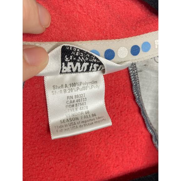 Pearl Izumi Cycling Top Long Sleeve Full Zip High Neck Color Block Red Gray M - Picture 3 of 9